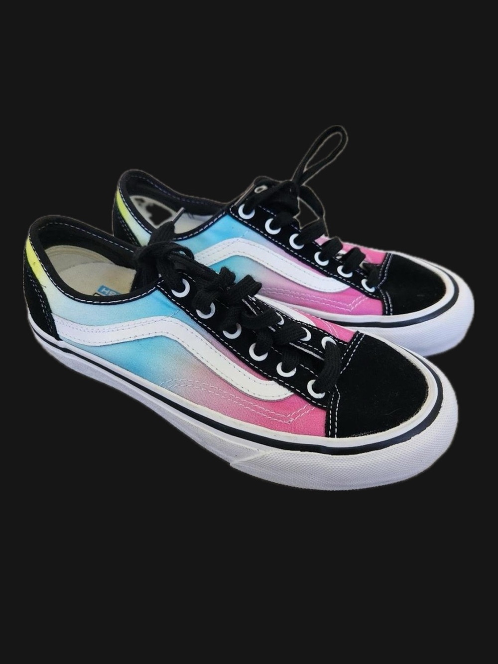 Vans Old Skool Gradient Pink Blue Black Sneakers